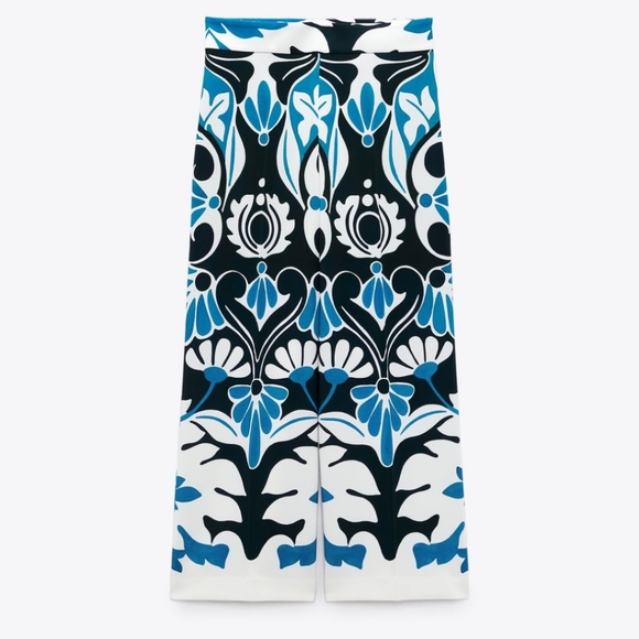 Zara Pants - Zara printed culottes